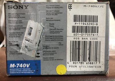 2001 Sony Microcassette-corder M-740V - IMG_1513